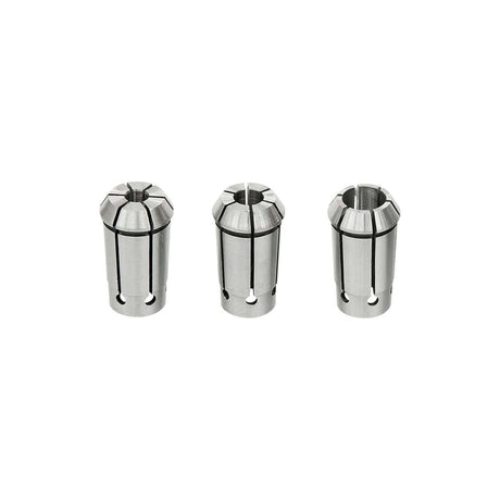 Set professionale di pinze di serraggio per mandrino T 500 PF, per utensili da 6, 8 e 12 mm. Alta precisione e tenuta sicura per fresatura di qualità.