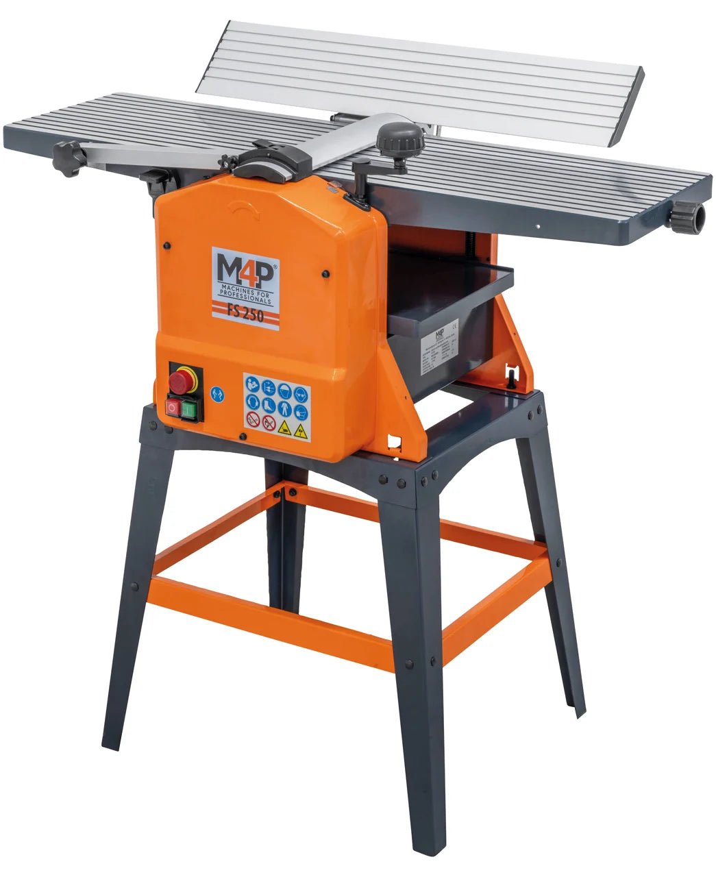 Pialla a filo e spessore M4P FS 250 con guida a filo inclinata a 45 gradi