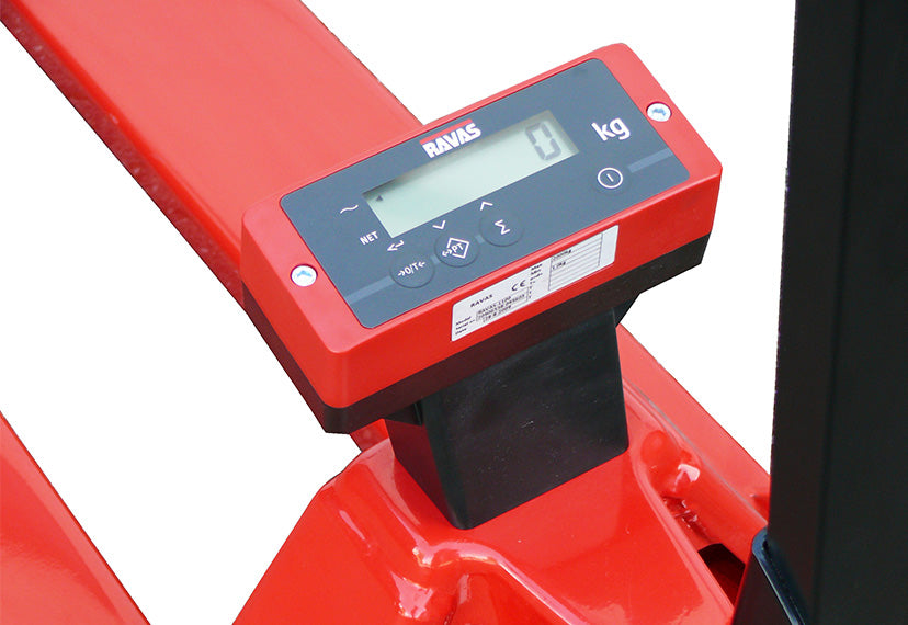 Porta-paletes pesapallet RAVAS 1100 – pesagem base, capacidade de carga 2.000 kg IP67