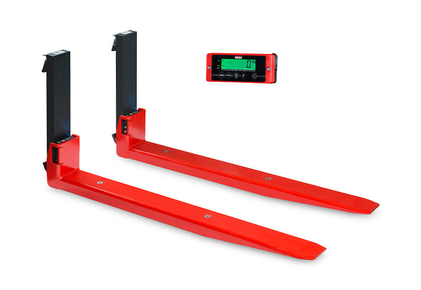 Garfos pesatrici wireless RAVAS iForks-32 – plug & weigh, Li-ion, capacidade de carga até 5.000 kg