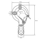 Paranco elettrico a catena Güde GEKZ 300 – portata 300 kg, catena 3 m, IP54