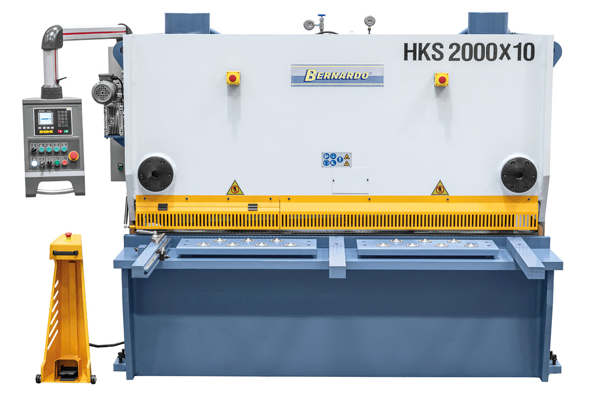 Guilhotina hidráulica Bernardo HKS 2000 x 10 – chapa 10 mm, corte 2000 mm