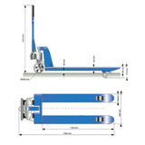 Carrello elevatore manuale Güde 2500 kg - PA