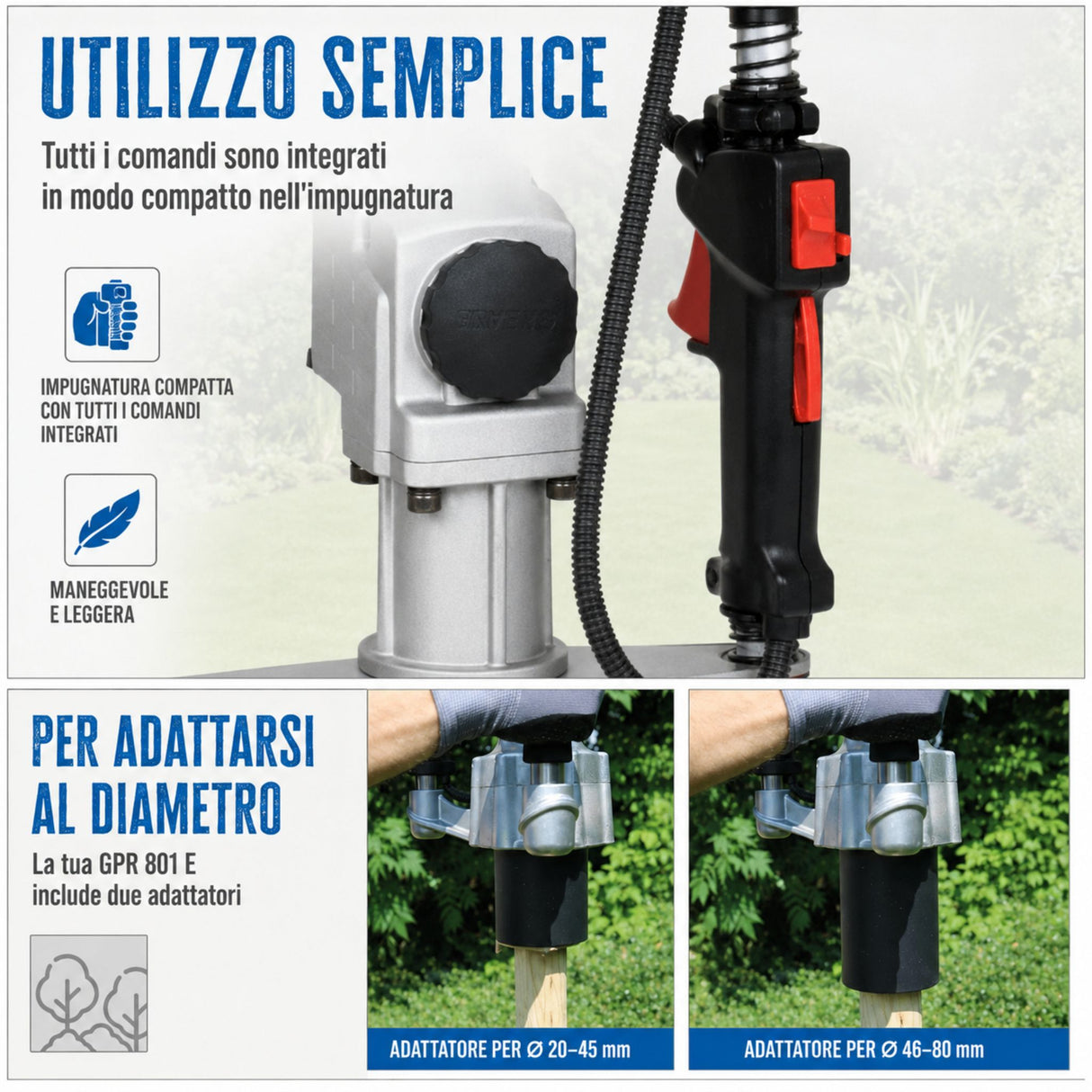 Bate-estacas Güde GPR 801 E - Gasolina