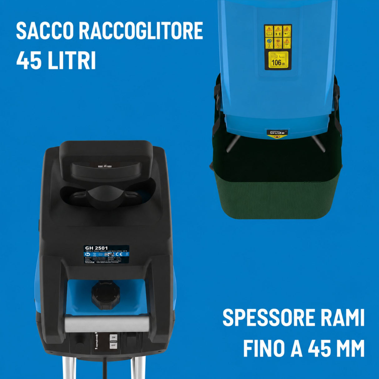 Trituratore da giardino Güde GH 2501