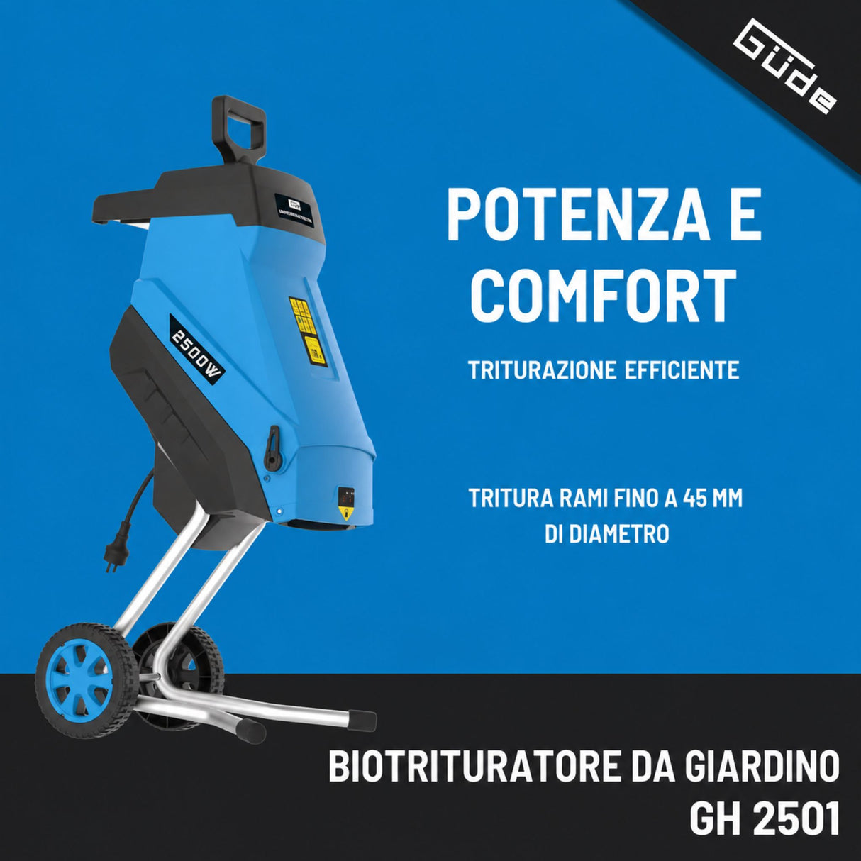 Trituratore da giardino Güde GH 2501