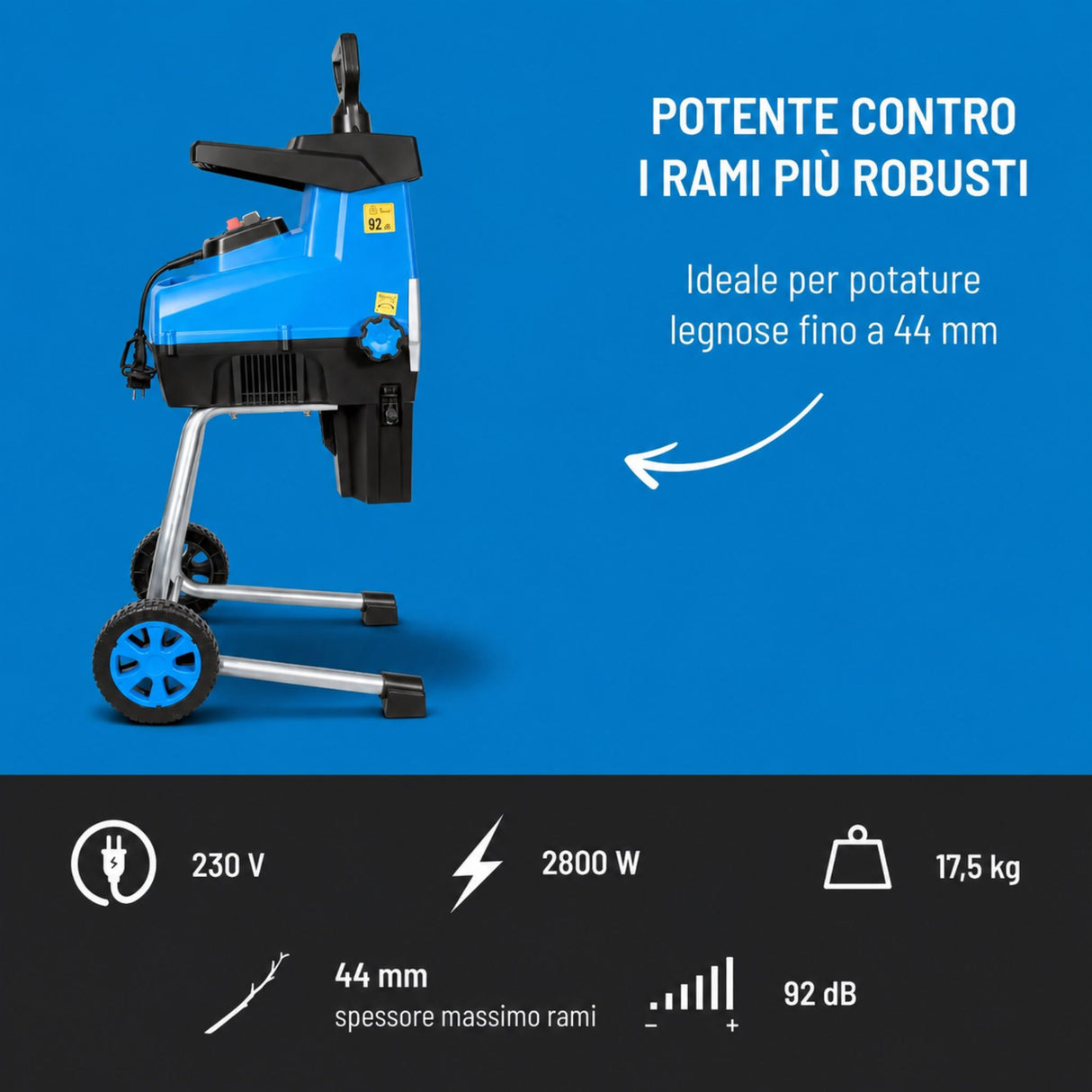 Trituratore silenzioso Güde GH 2801 SILENT