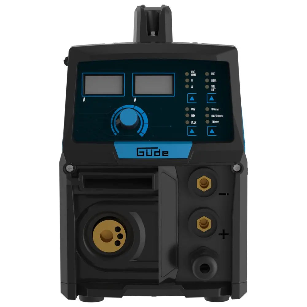 Máquina de soldar inverter multiprocesso Güde Uni-Mig 205 SYN – MIG/MAG, MMA, fio fluxado e TIG