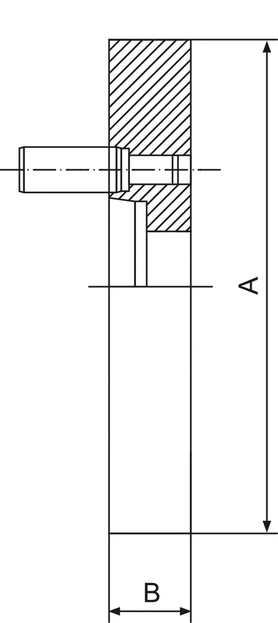 Acessório para máquina-ferramenta Bernardo Flanges de bucha FL-400/D8