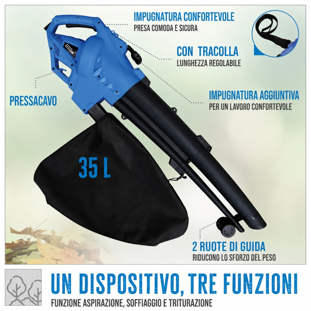 Güde Soffiatore per foglie GLS 3000 VARIO