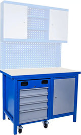 Banco da lavoro Guede da lavoro 1200 SLT MULTI con carrello integrato