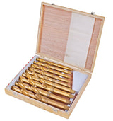 Punte elicoidali HSS con cono morse kit B