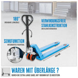 Carrello elevatore manuale Güde 2500 kg – PU (forche 1800 mm)