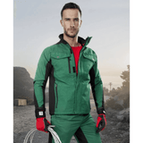 Giacca Softshell ARDON PRE100 verde/nera – Impermeabile e traspirante