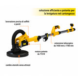 Levigatrice cartongesso Güde GTBS 710 telescopica