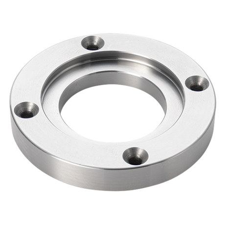 Anello piastra frontale Record Power da 87 mm per il bloccaggio sicuro di semilavorati per ciotole su mandrini SC3 e SC4 con ganasce standard da 50 mm.