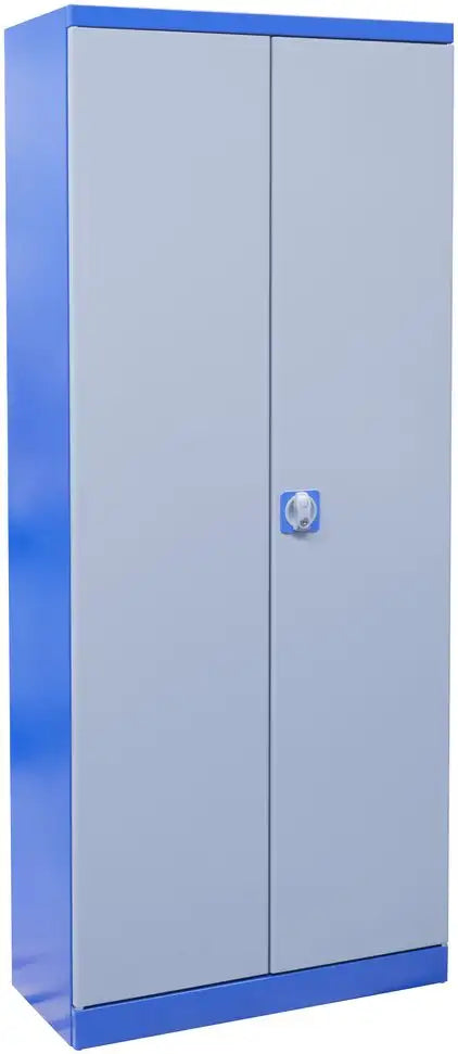 Armadio portautensili Güde TYPE B in acciaio verniciato a polvere con due ante, 4 ripiani regolabili da 50 kg e apertura oltre 180°.