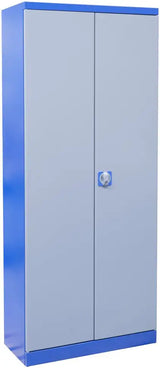 Armadio portautensili Güde TYPE B in acciaio verniciato a polvere con due ante, 4 ripiani regolabili da 50 kg e apertura oltre 180°.