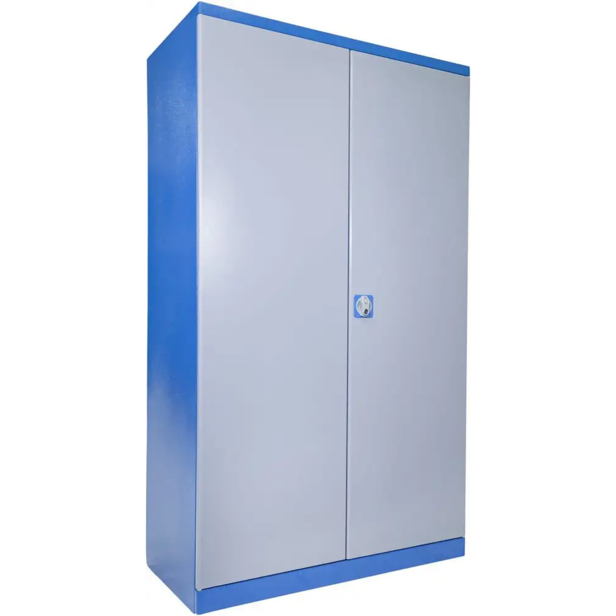 Armadio Guede VAS T02 in acciaio con pannelli forati verticali estraibili su entrambi i lati, ideale per officine e laboratori professionali.