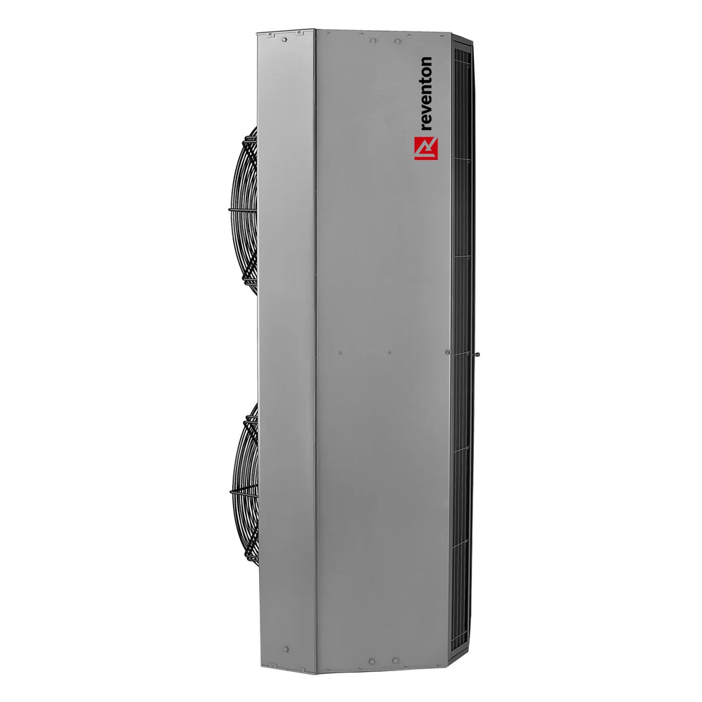 Barriera d’aria ad acqua industriale serie HUMMER: dispositivo di protezione installabile su grandi aperture, con struttura robusta e getto d'acqua continuo per formare una barriera termica e impedire l’ingresso di polveri o odori. Ideale per ambienti industriali, offre efficienza e durabilità.