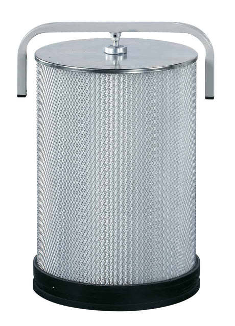 Cartuccia filtro Bernardo FP 3 per polveri fini, diametro 500 mm e altezza 1220 mm, con spazzola di pulizia integrata e struttura filtrante ad alta efficienza.