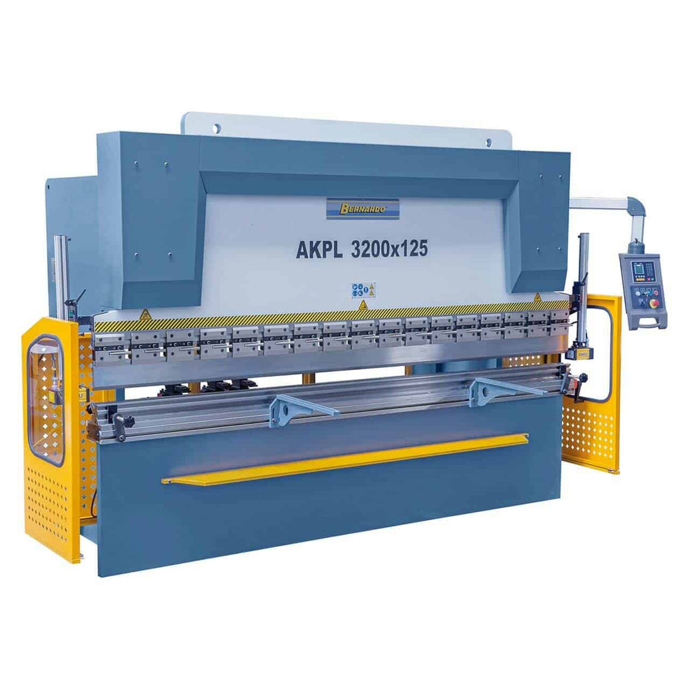 Bernardo AKPL 3200 x 100, pressa piegatrice idraulica da 100 tonnellate con CNC E21S, utensili inclusi e sistema di sicurezza SDKELI.