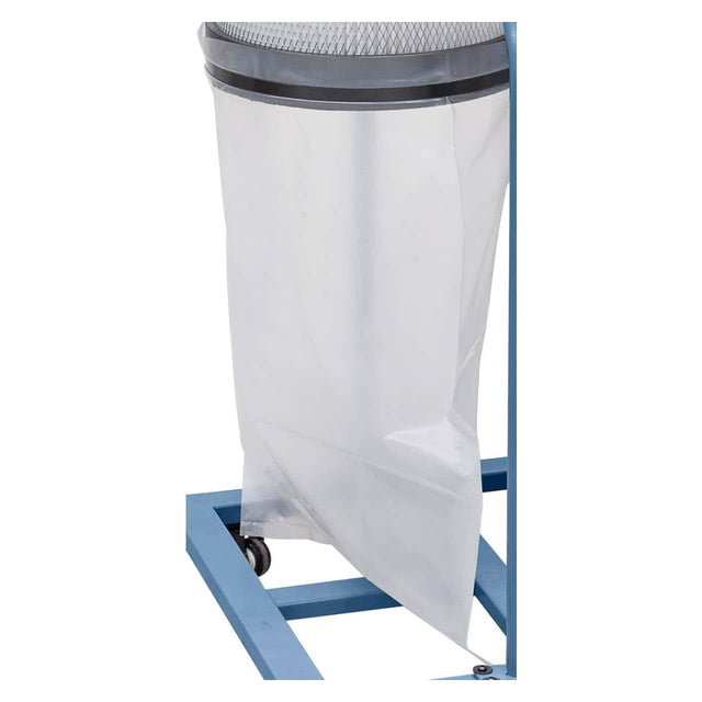 Set da 10 sacchetti Bernardo in plastica trasparente per raccolta trucioli, segatura e polveri, compatibili con aspiratori RLA 1800, RLA 1900 e RLA 2000, resistenti e facili da montare.