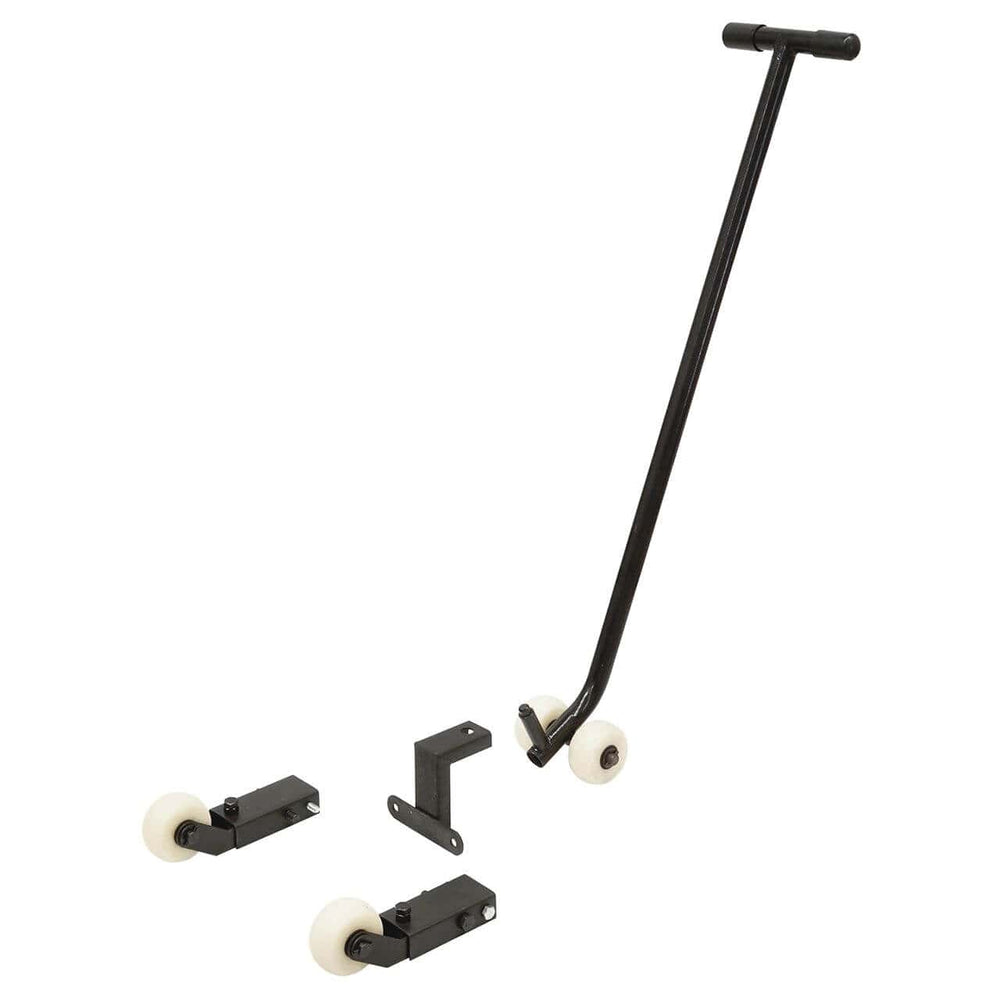 Carrello di trasporto Bernardo per CU 250 F, realizzato in acciaio verniciato con ruote girevoli e blocco di sicurezza, ideale per spostare facilmente la macchina combinata in officina.