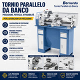 Torno Bernardo Profi 550 LZ / 230 V – Compacto e preciso