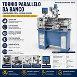 Torno para metal Bernardo fresadora Proficenter 650 G com DRO 2 eixos