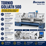 Torno para metal Bernardo Goliath 500 x 1000