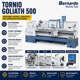 Torno para metal Bernardo Goliath 500 x 2000