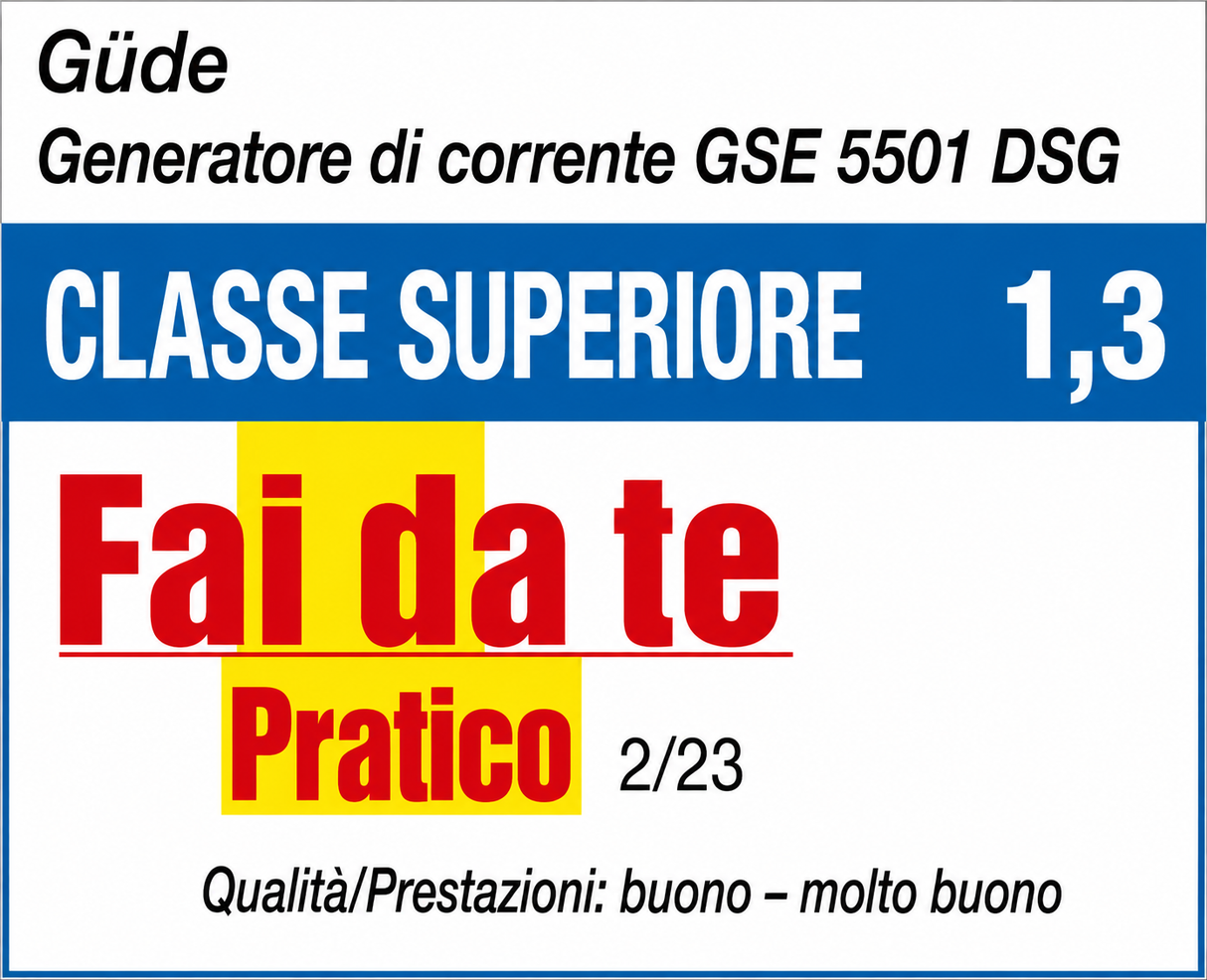 Gerador de corrente Guede de corrente diesel 5000 W GSE 5501 DSG