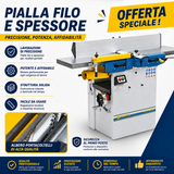 Plaina de desempeno e desengrosso Bernardo FS 310 PS com veio em espiral