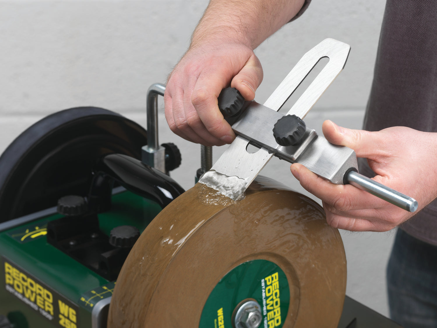 Acessório para máquina-ferramenta Record Power Gabarito para afiar lâminas e escopros WG250/C
