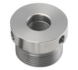 Inserto filettato Record Power M30x3,5 RH con fori laterali per serraggio, compatibile con mandrini SC4 e SC1 per torni con filetto M30.