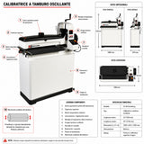 Calibratrice Jet JWDS-2244OSC Calibratrice a cilindro oscillante 1120 mm