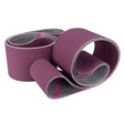 Nastro abrasivo professionale in tela 2000 x 50 mm grana 100, ideale per levigatura intermedia e preparazione alla finitura.