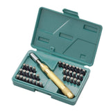 Set di punzoni numerici e alfabetici, 38 pezzi