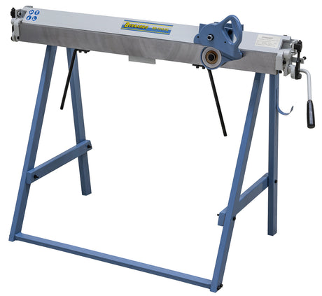 BB 1016 RS installata in officina con cesoia a rulli integrata per piegatura e taglio lamiera.