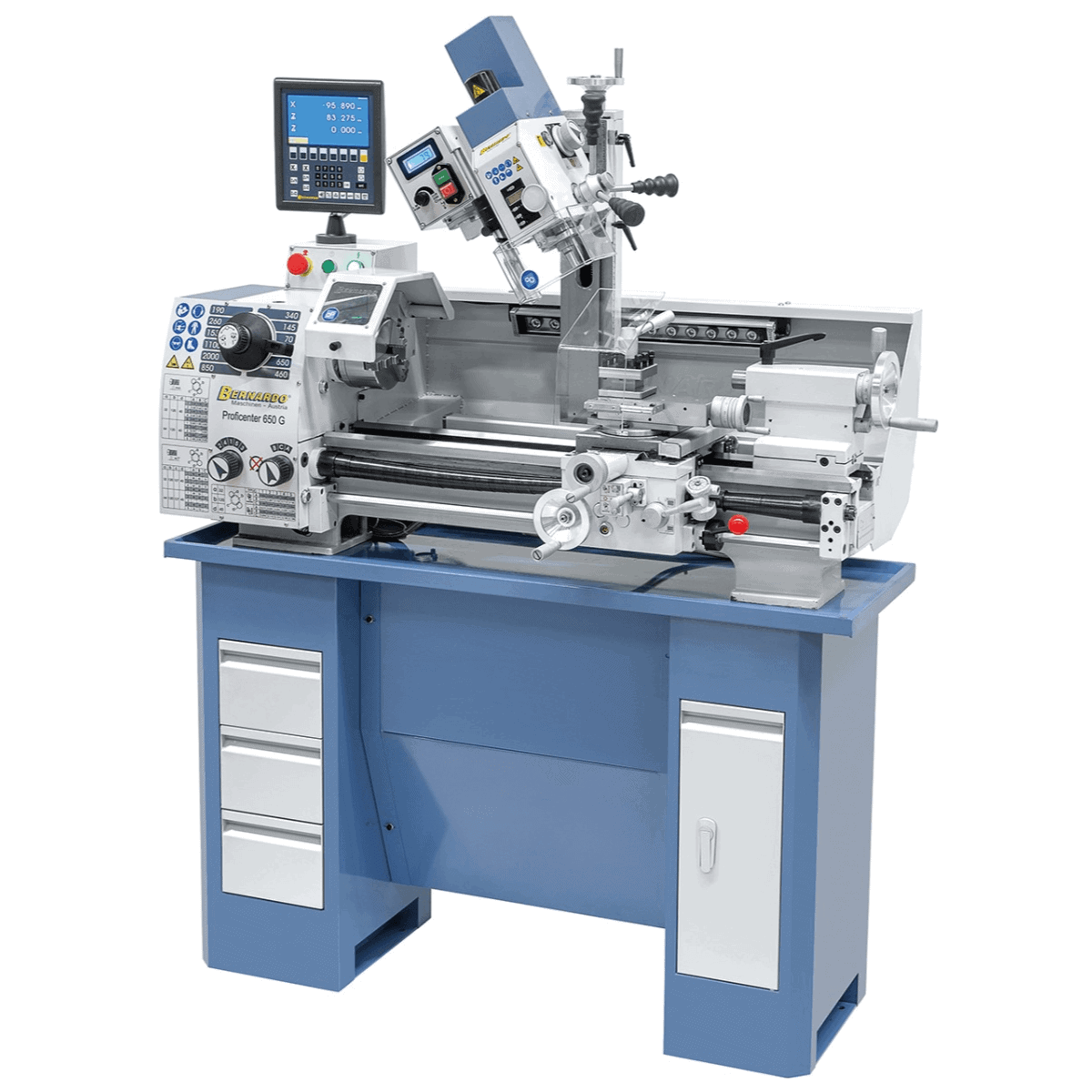 Tornio fresatrice Bernardo Proficenter 650 G / 400 V con DRO 2 assi