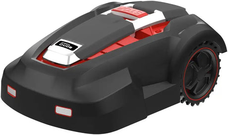 Güde GRR 240.1 – Robot tagliaerba 28 V per superfici fino a 1000 m², dotato di sensori di sicurezza, display LCD, antifurto PIN e batteria al litio con ricarica automatica.