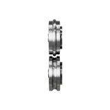 Rulli speciali Typ A3 con profilo da 3/8" installati su MSM 300 C per realizzare cordonature precise su lamiera.