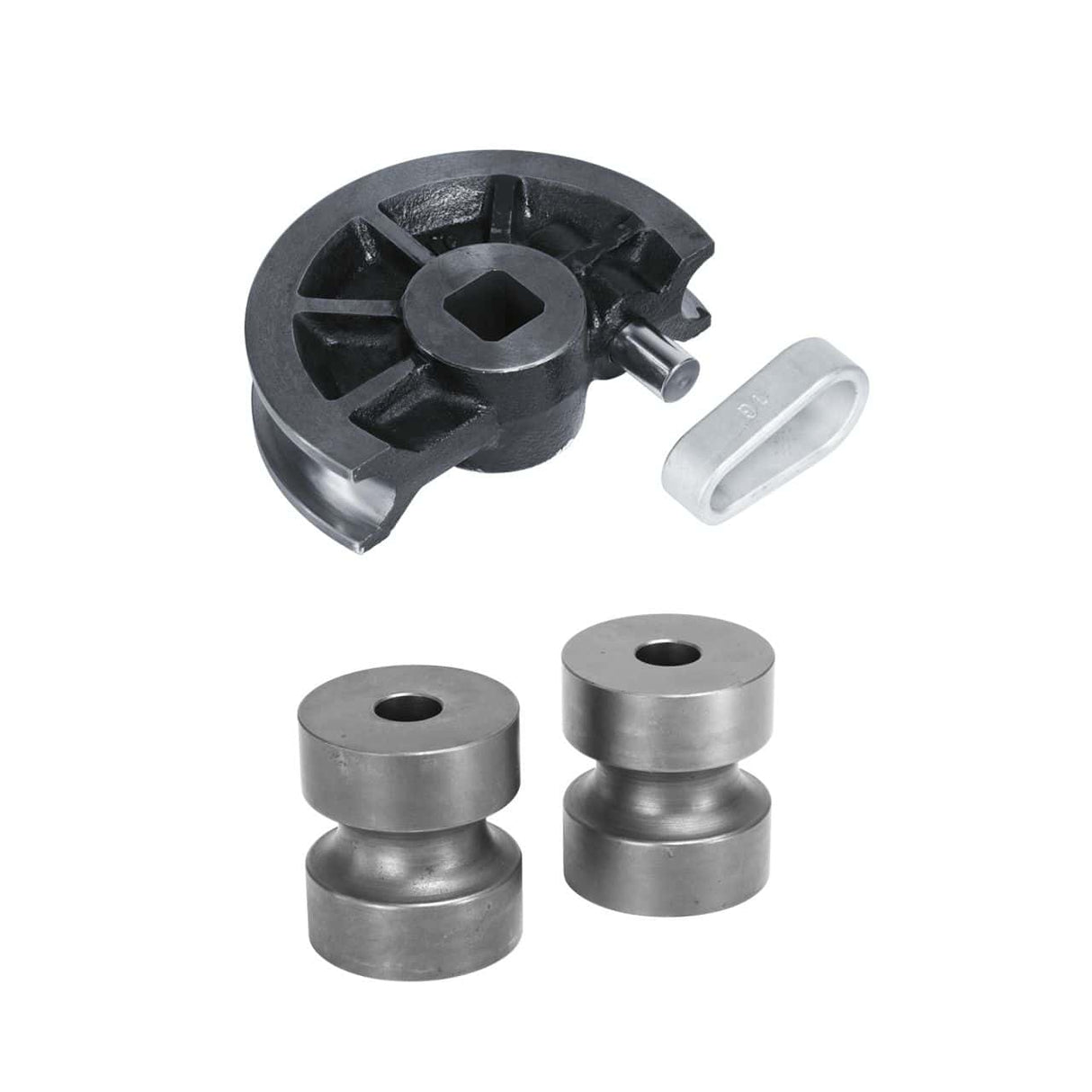 Segmento di piegatura da 31,8 mm completo di rulli di contrasto e anello, compatibile con BM 42 A e BM 60 A per lavorazioni professionali su tubi.