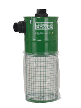 Separatore ciclonico Record Power Defender Interceptor montato a parete con sacco trasparente, ideale per migliorare l’efficienza dei sistemi di aspirazione da 100 mm.