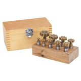 Set di frese per scanalature a T 9 pezzi