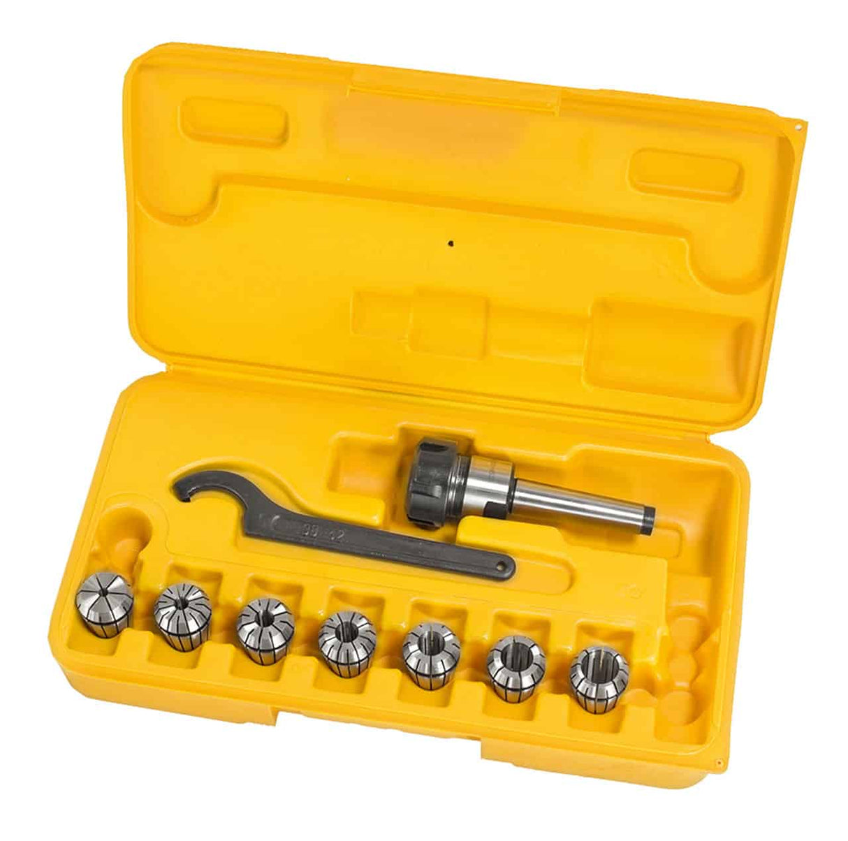 Set mandrino porta pinze fresa ER 25, CM 2, 3 - 16 mm, 8-pezzi