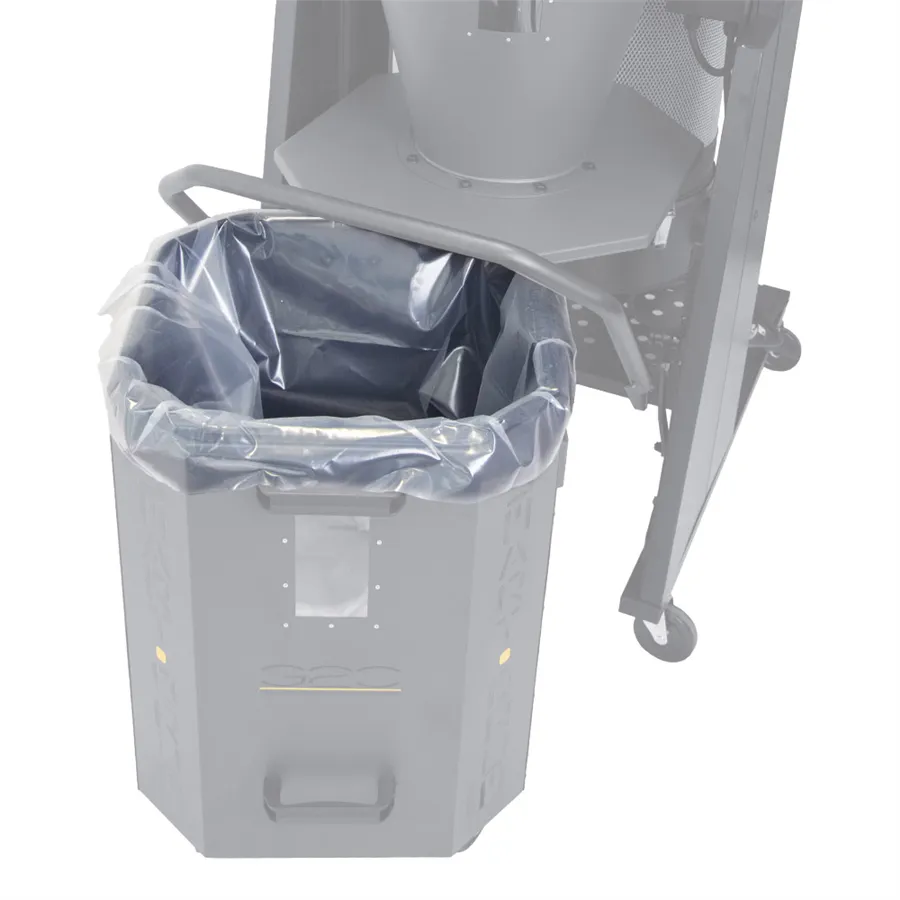 Confezione da 5 sacchetti trasparenti in polietilene resistente, ideali per l’uso con sistemi di aspirazione LAGUNA. Alta capacità e facilità di installazione per un ambiente di lavoro sempre pulito.