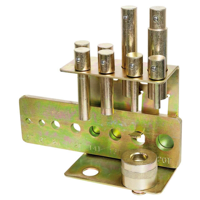 Kit professionale da 10 mandrini di pressione in acciaio ad alta resistenza, compatibile con presse industriali WK e PWK.