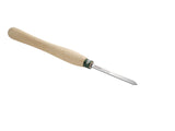 Sgorbia 3 mm Record Power ProComfort con lama in HSS e impugnatura ergonomica progettata per separazione del pezzo finito e piccoli dettagli decorativi.